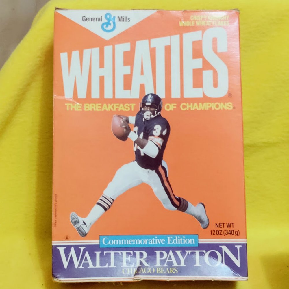Wheaties Cereal Box Commemorative Edition Edition Walter Payton Chicago Bears